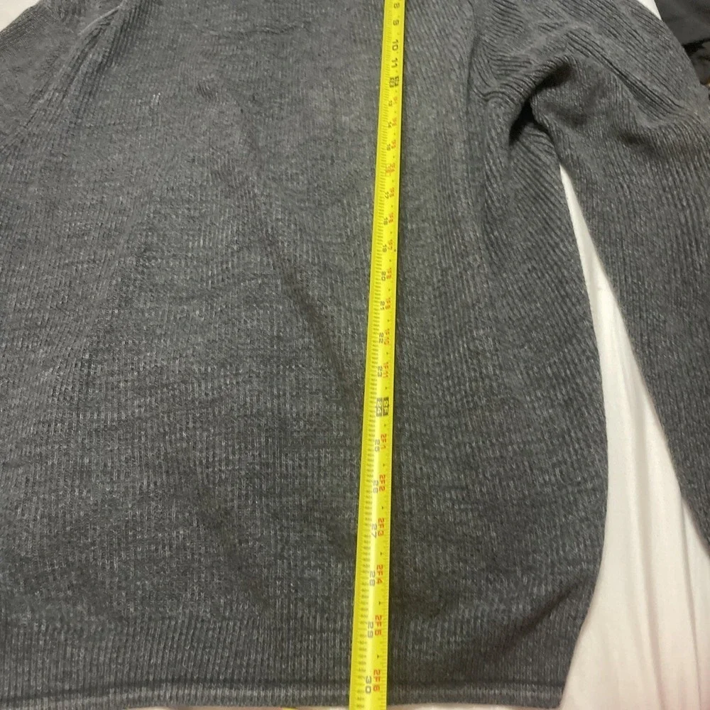 Tommy Bahama Sweater Mens Large Blue Gray Reversible 1/4 Zip Cotton Casual‎ FLAW